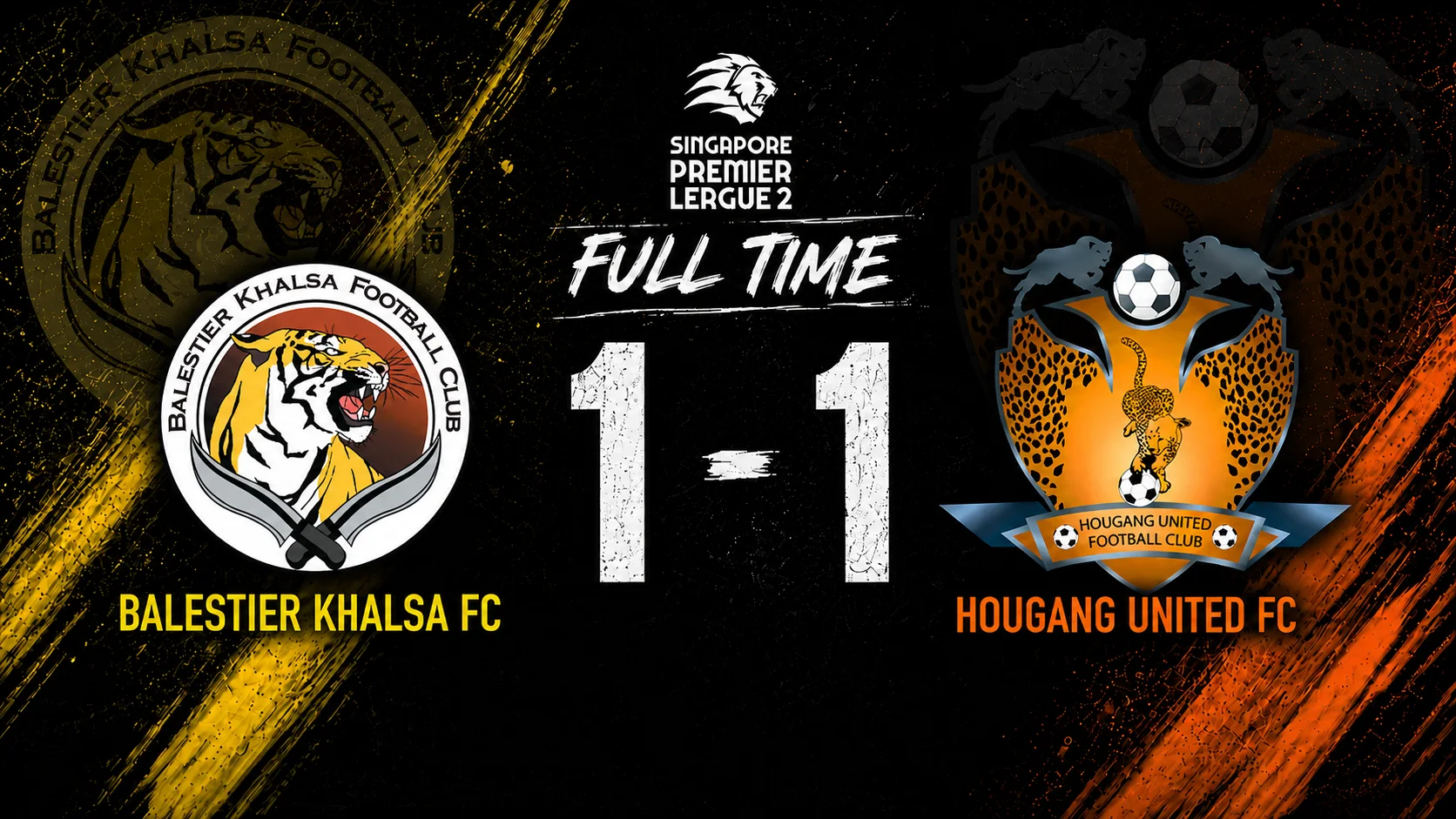 YOUNG CHEETAHS EARN THE SEASON'S FIRST POINT AGAINST BALESTIER KHALSA
