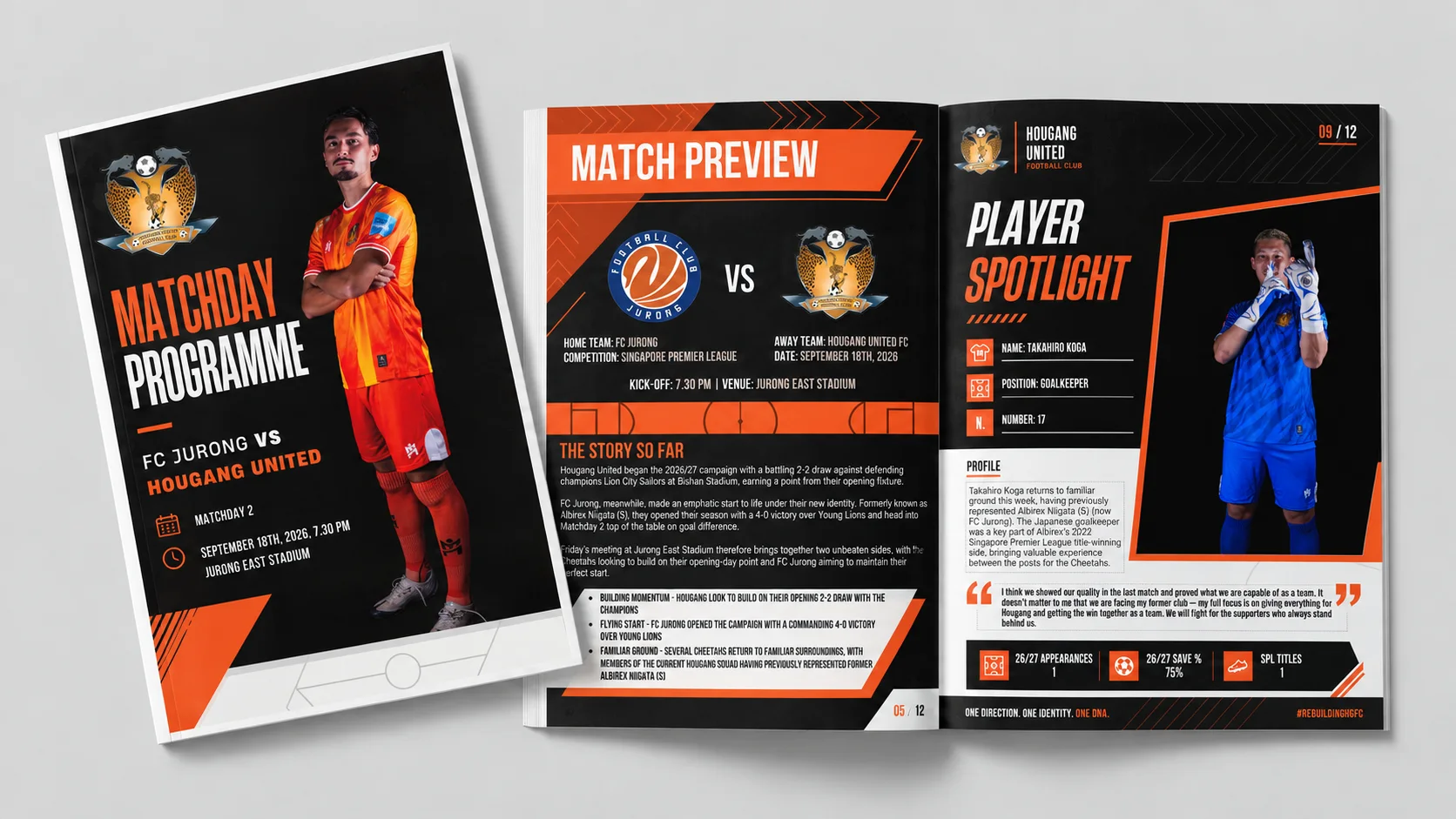 SECOND EDITION OF HOUGANG UNITED MATCHDAY PROGRAMME AVAILABLE NOW

